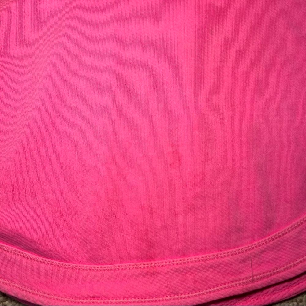 anthropologie Pilcro Warfside Hooded Sweatshirt Bright Pink Sz XL Oversized - Picture 6 of 13